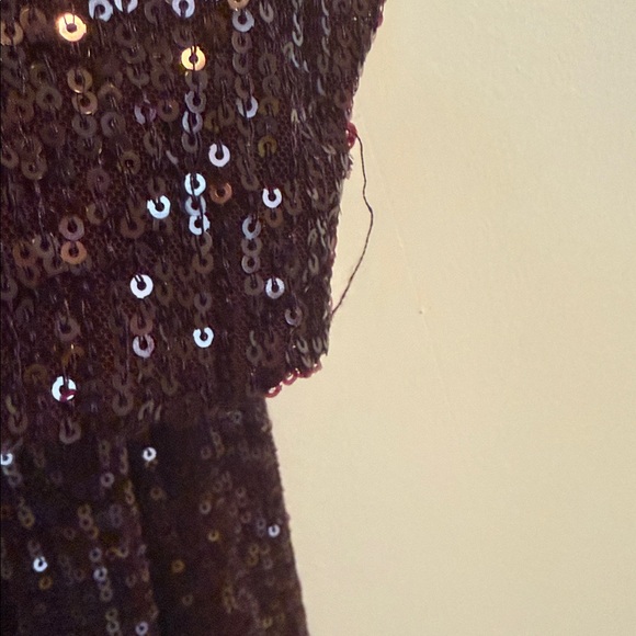 Mango Deep Purple Sequin Blazer and Pants Set - Picture 7 of 16